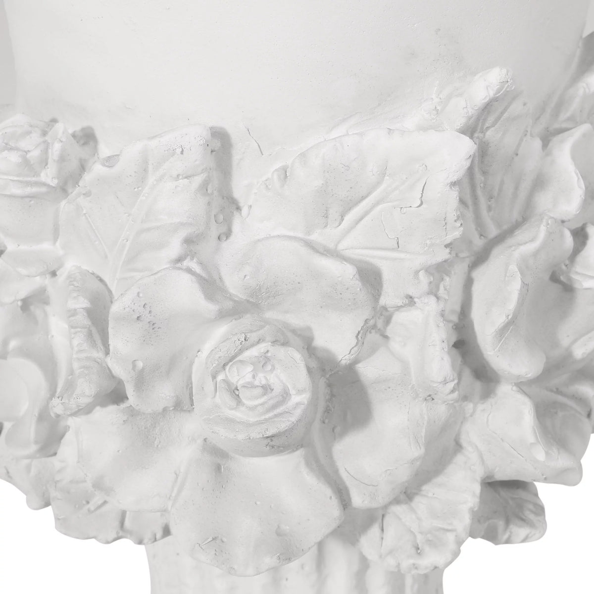 Lightweight Concrete Urn Planter Antique White I7848