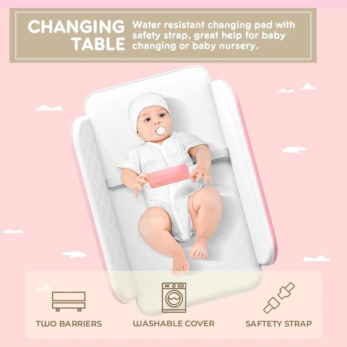 4 in 1 Height Adjustable Baby Bassinet Y104015