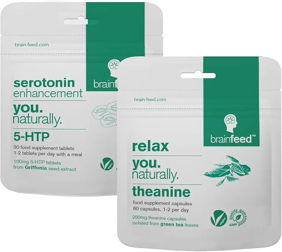 5HTP 100mg + 250mg L theanine Capsules U6488