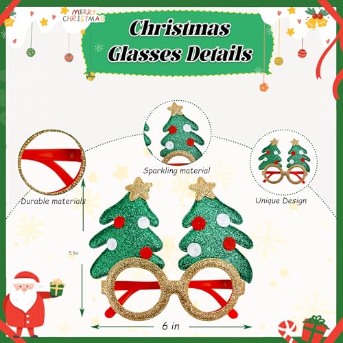 Christmas Glasses and Holiday Headbands 18PCS Set D497052