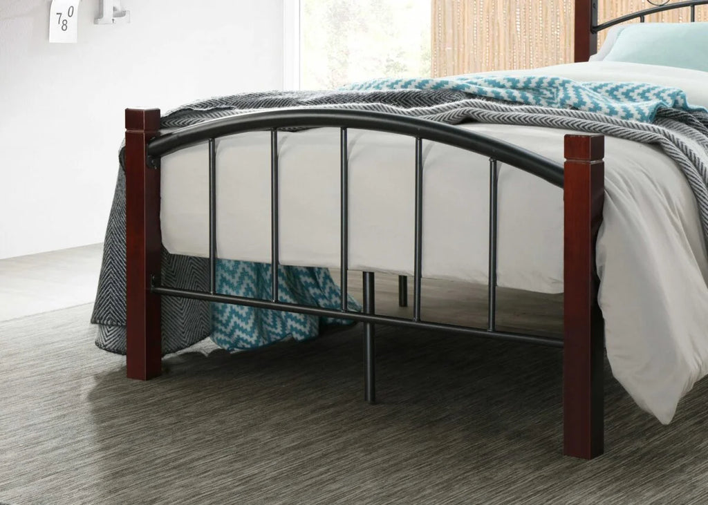 Metal Platform Bed with Headboard and Footboard Full Size E4525