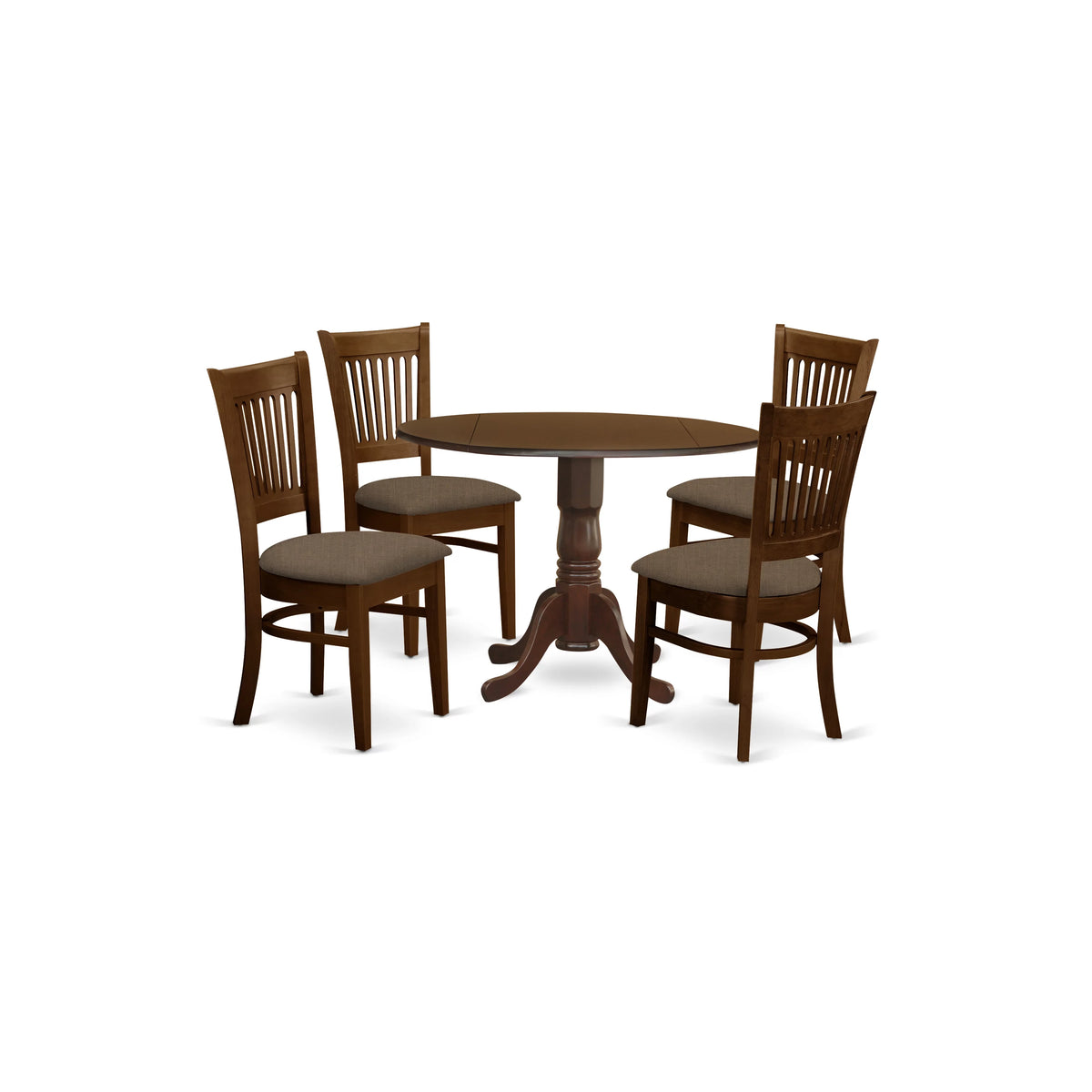 5 Pc Dinette Table with 2 Drop Leaves and 4 Seat Chairs J2828