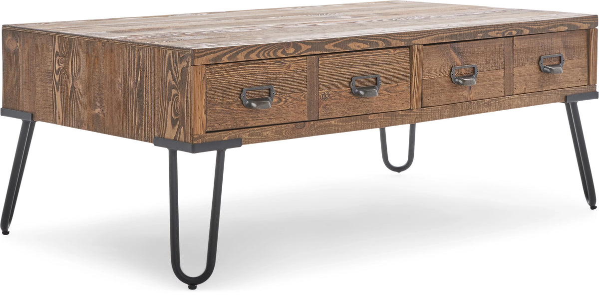 Aged Pine Storage Coffee Table G648743