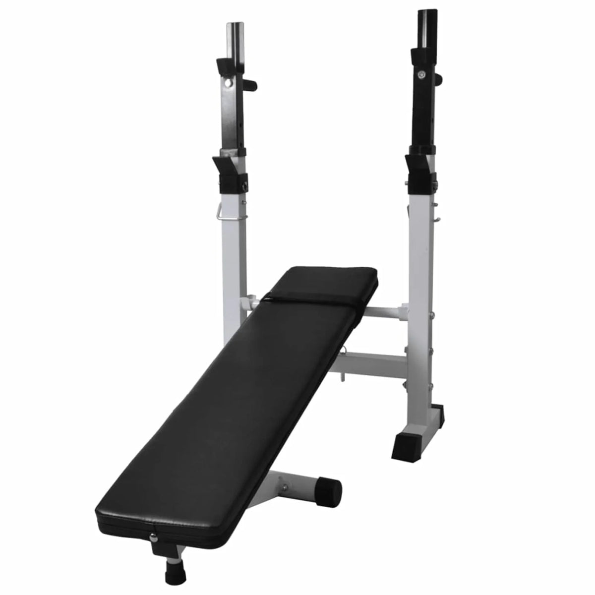 Workout Bench with Weight Rack, Barbell and Dumbbell Set 264.6 lb W49259