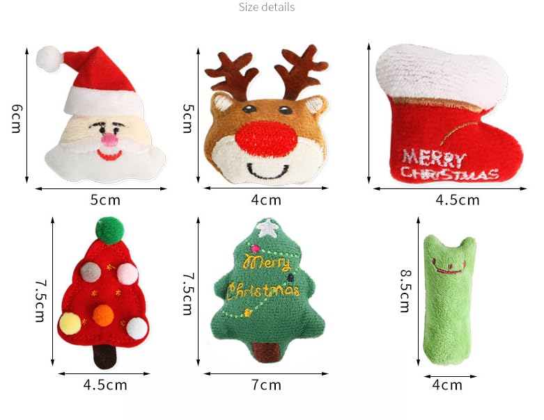 14 Pack Christmas Catnip Cat Toys K932354