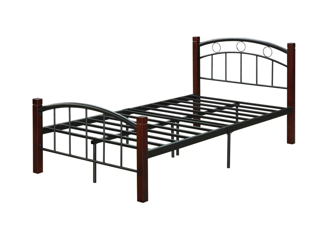 Metal Platform Bed with Headboard and Footboard Full Size E4525