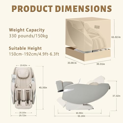 3D Full Body Zero Gravity Massage Chair with Heat and SL-Track W111