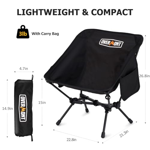 Ultralight Folding Camping Chair with Carry Bag E660103