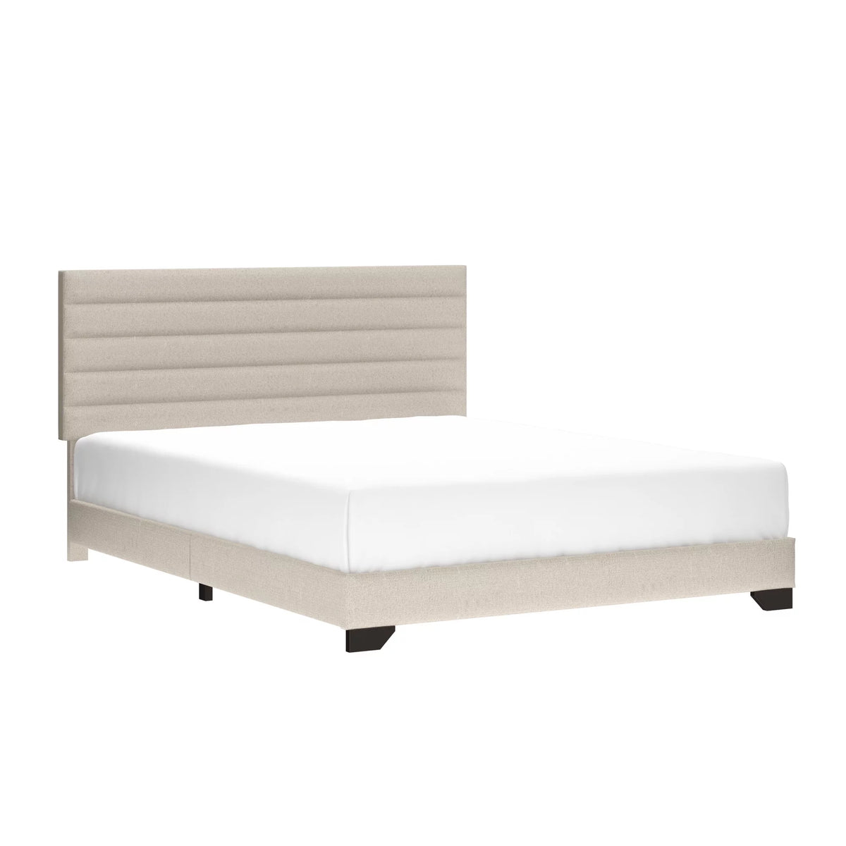 Charcoal Upholstered Queen Platform Bed Z2050