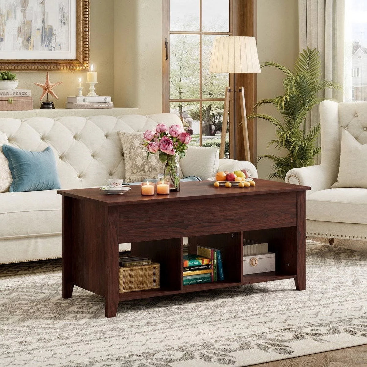 Lift Top Coffee Table with Storage G6097