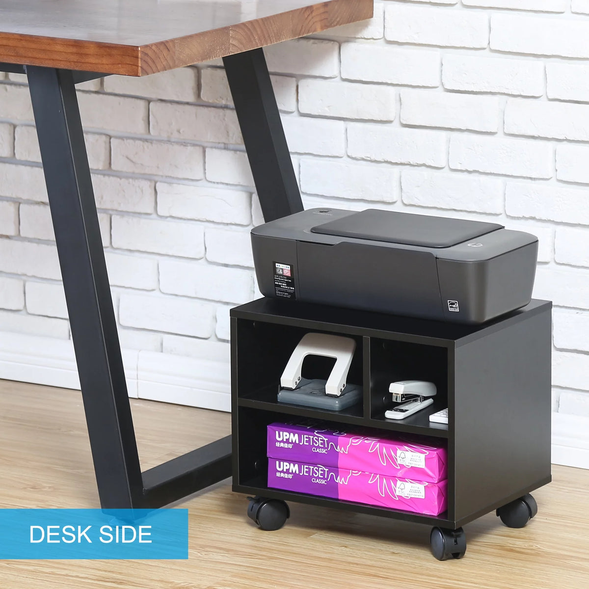 Under Desk Printer Stand Cart with Wheels X416