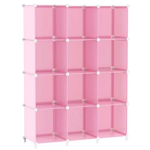 White 12 Cube Plastic Storage Organizer M27354