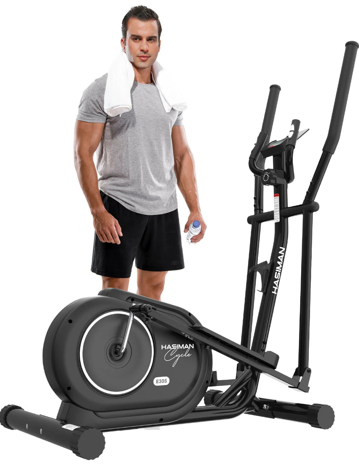 Silent Magnetic Elliptical Bike Stationary Exercise Machine O128