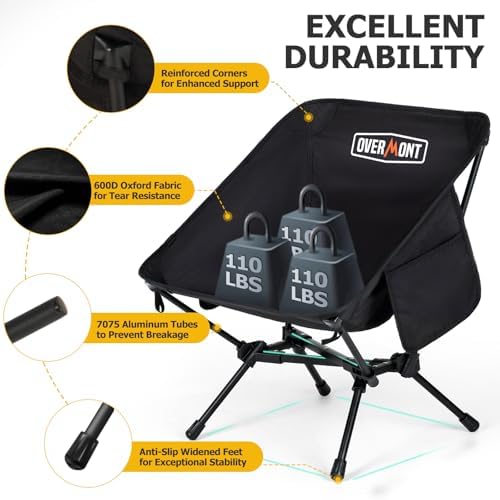 Ultralight Folding Camping Chair with Carry Bag E660103
