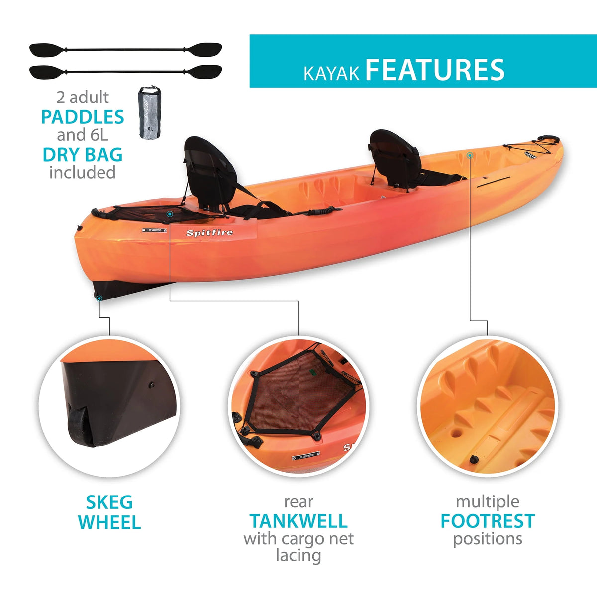 Lime Green Tandem Kayak S9911