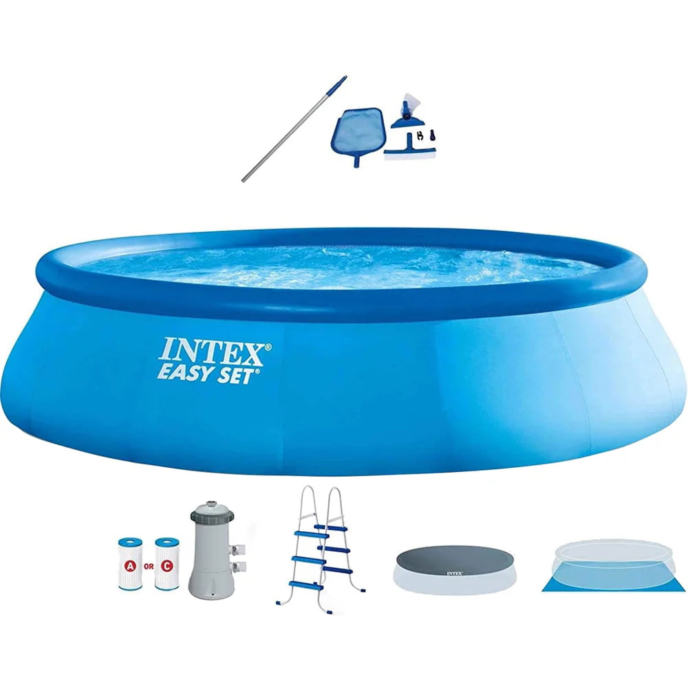 Inflatable Pool Set with Pool Skimmer E305759