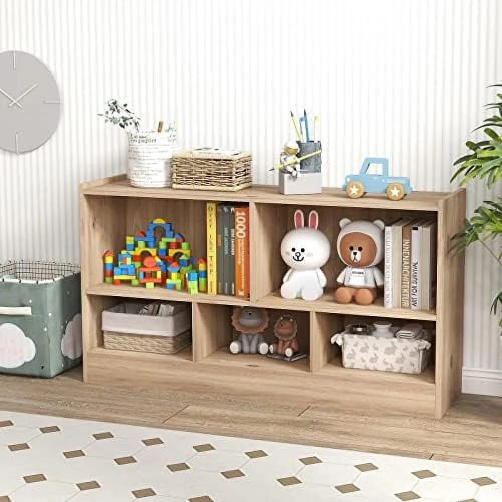 2-Tier 5 Cube Wooden Bookcase H6485