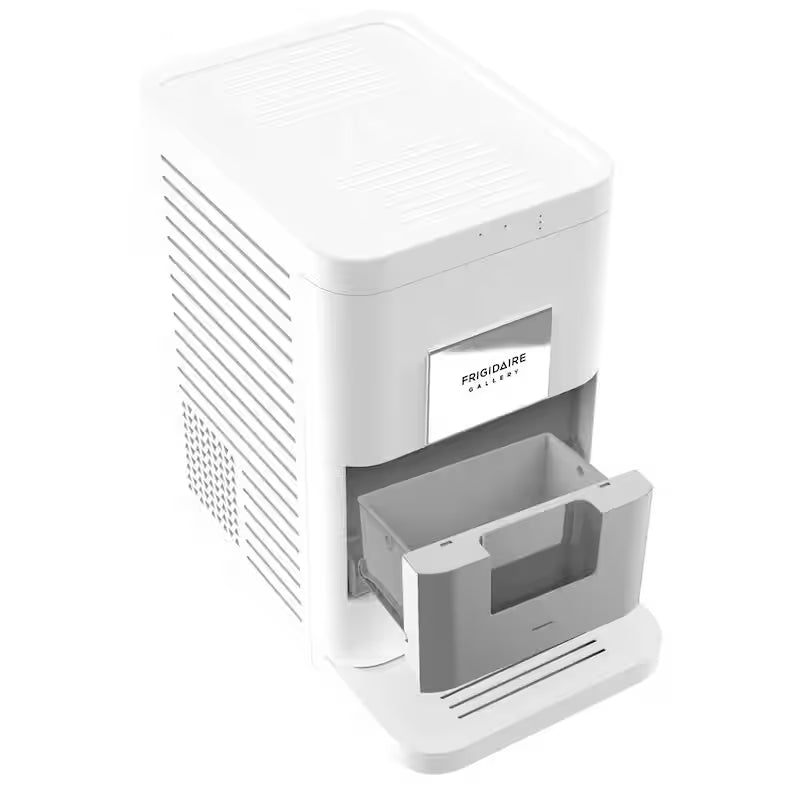 White Portable Round Ice Maker Q50984