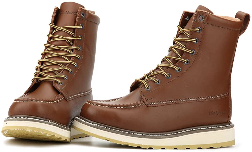 8" Leather Waterproof Soft Toe Work Boots H6226