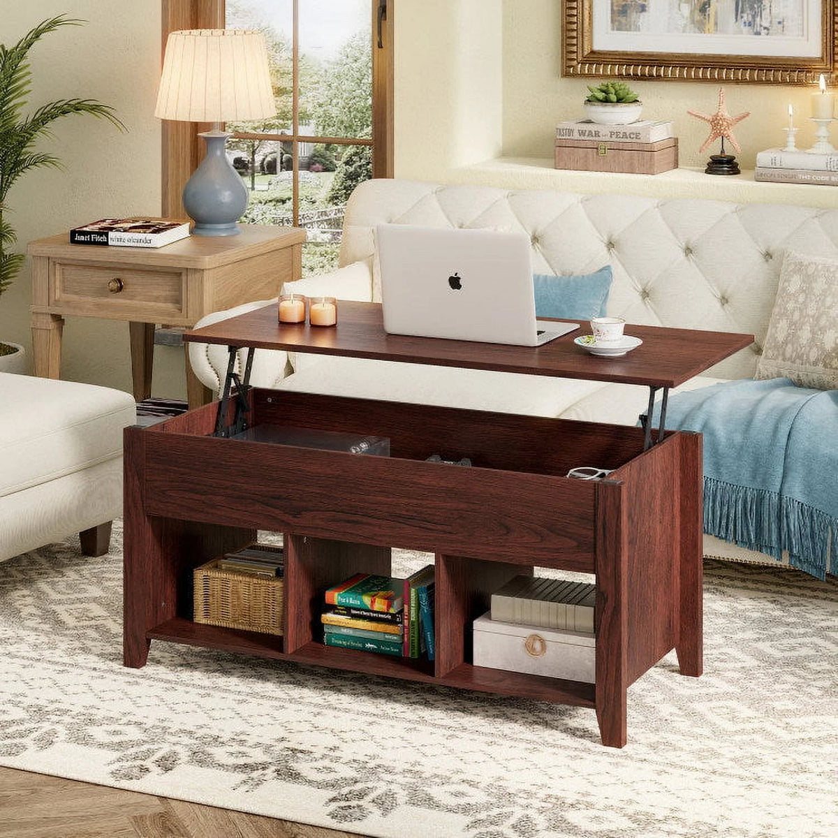 Lift Top Coffee Table with Storage G6097
