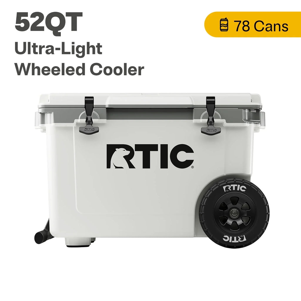 52 QT Wheeled Hard-Sided Ice Chest Cooler U158371