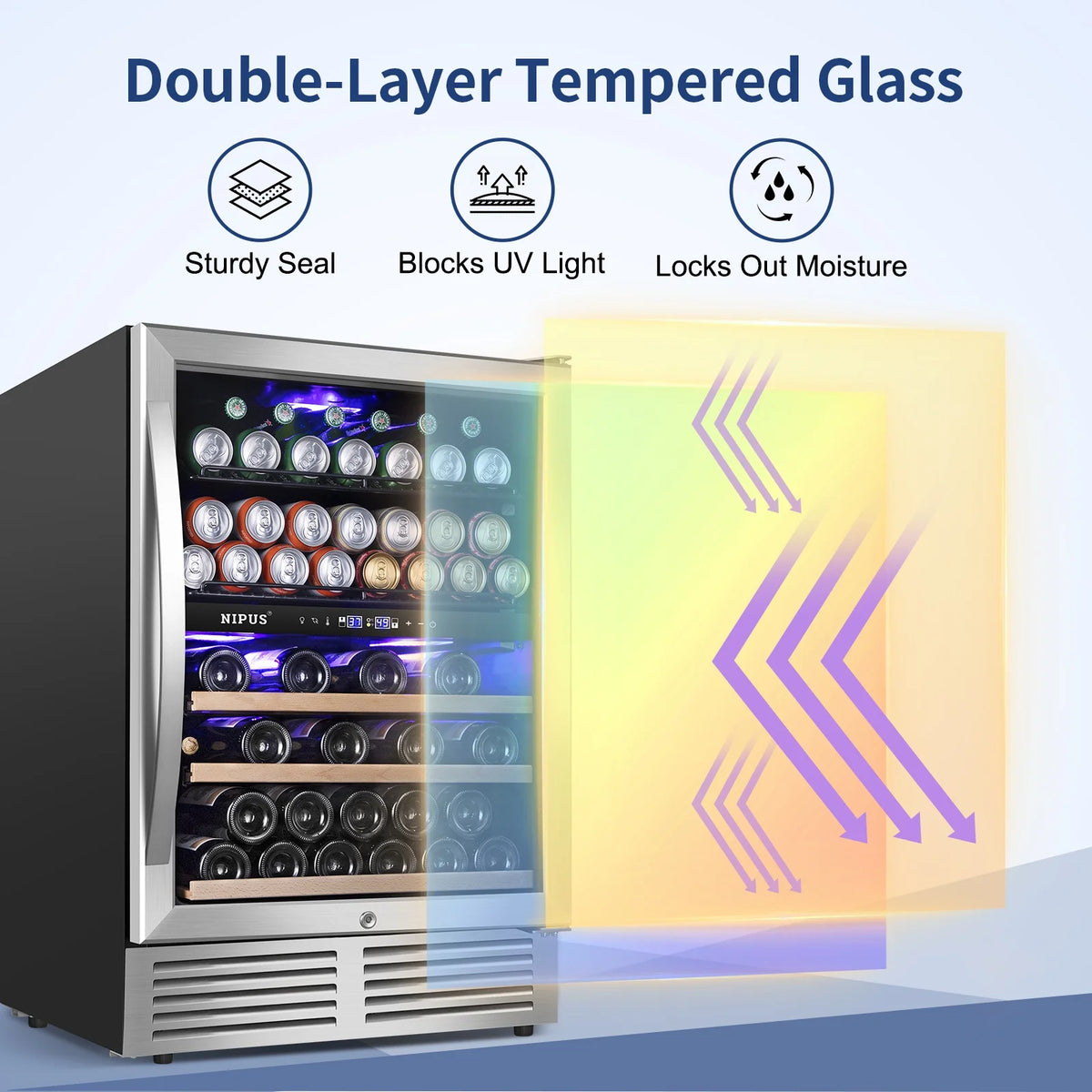 Dual Zone Wine and Beverage Refrigerator M4495