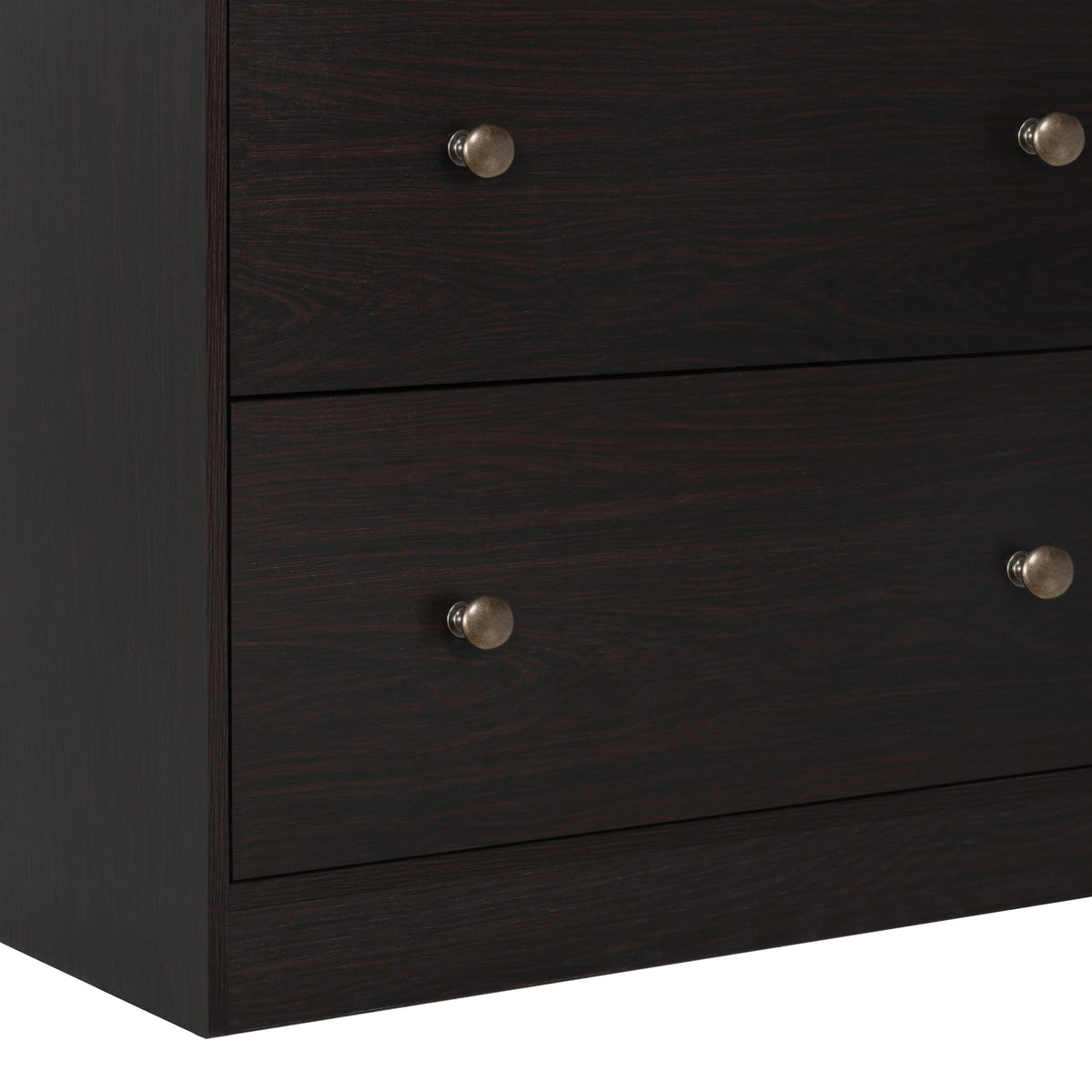 Oversized Black 5-Drawer Wood Dresser P820134