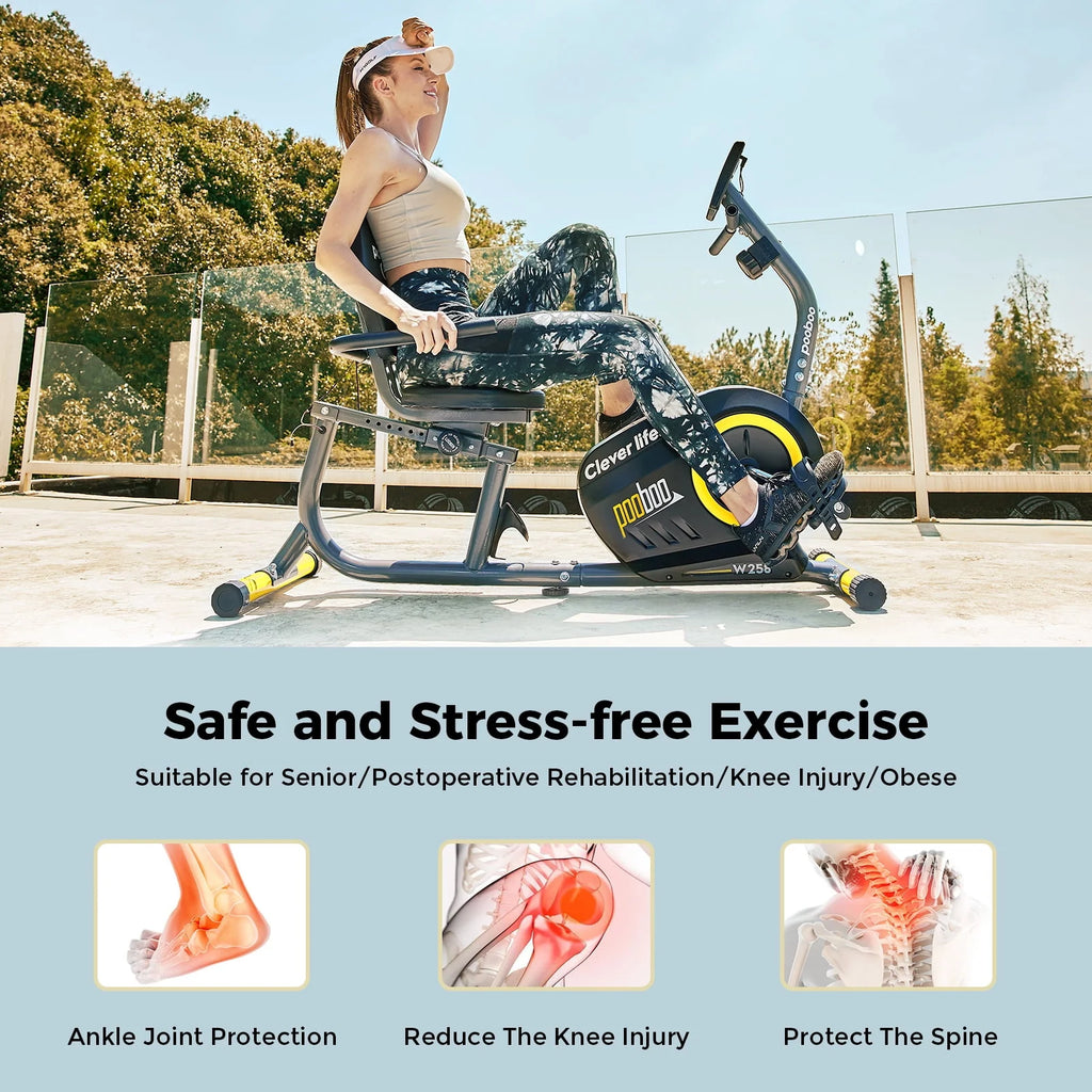 Recumbent Stationary Bike Magnetic Resistance H4520