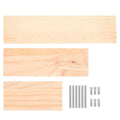 3 Sets of Wall-mounted Wooden Floating Shelf Kit N87956